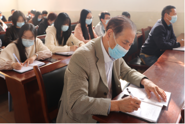 beat365组织《中央宣讲团在教育部开展的学习贯彻党的十九届五中全会精神报告会》学习活动