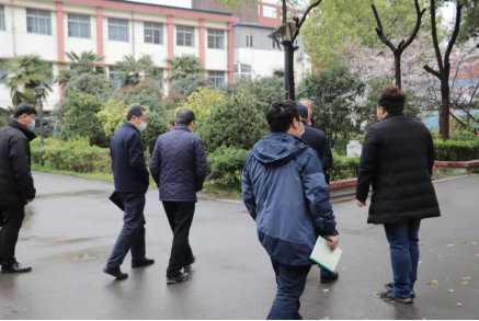 洪山区领导干部莅临beat365开展联系“七个一”重点工作