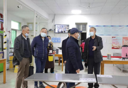 洪山区领导干部莅临beat365开展联系“七个一”重点工作